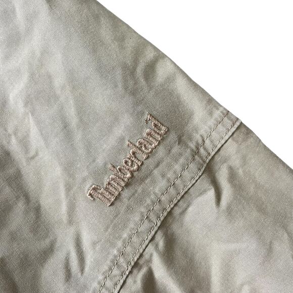 Timberland Men’s Insulated Jacket Tan Hooded Work Jacket Size Large - Picture 5 of 12